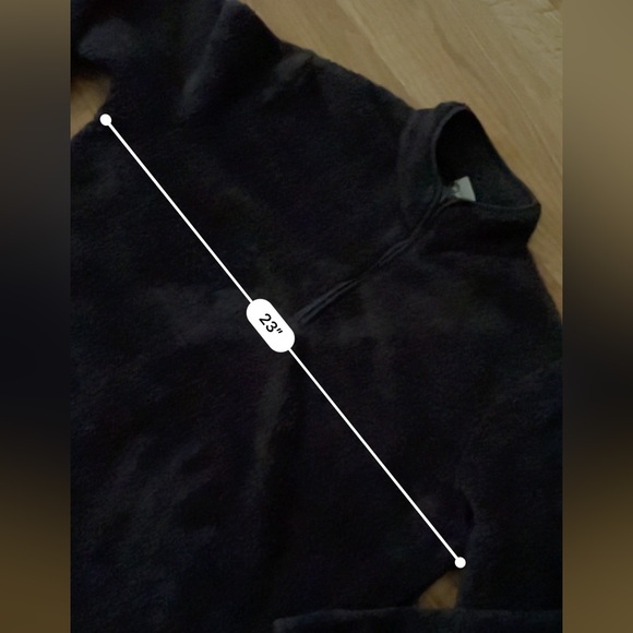 H&M Womens Long Sleeve Sherpa Pullover Quarter Zip Fuzzy Fleece Sweatshirt Large - Picture 8 of 11